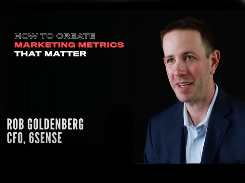 Interview with Rob Goldenberg, CFO of 6Sense